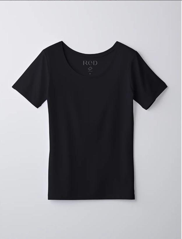 Uネックインナー半袖【女性用】