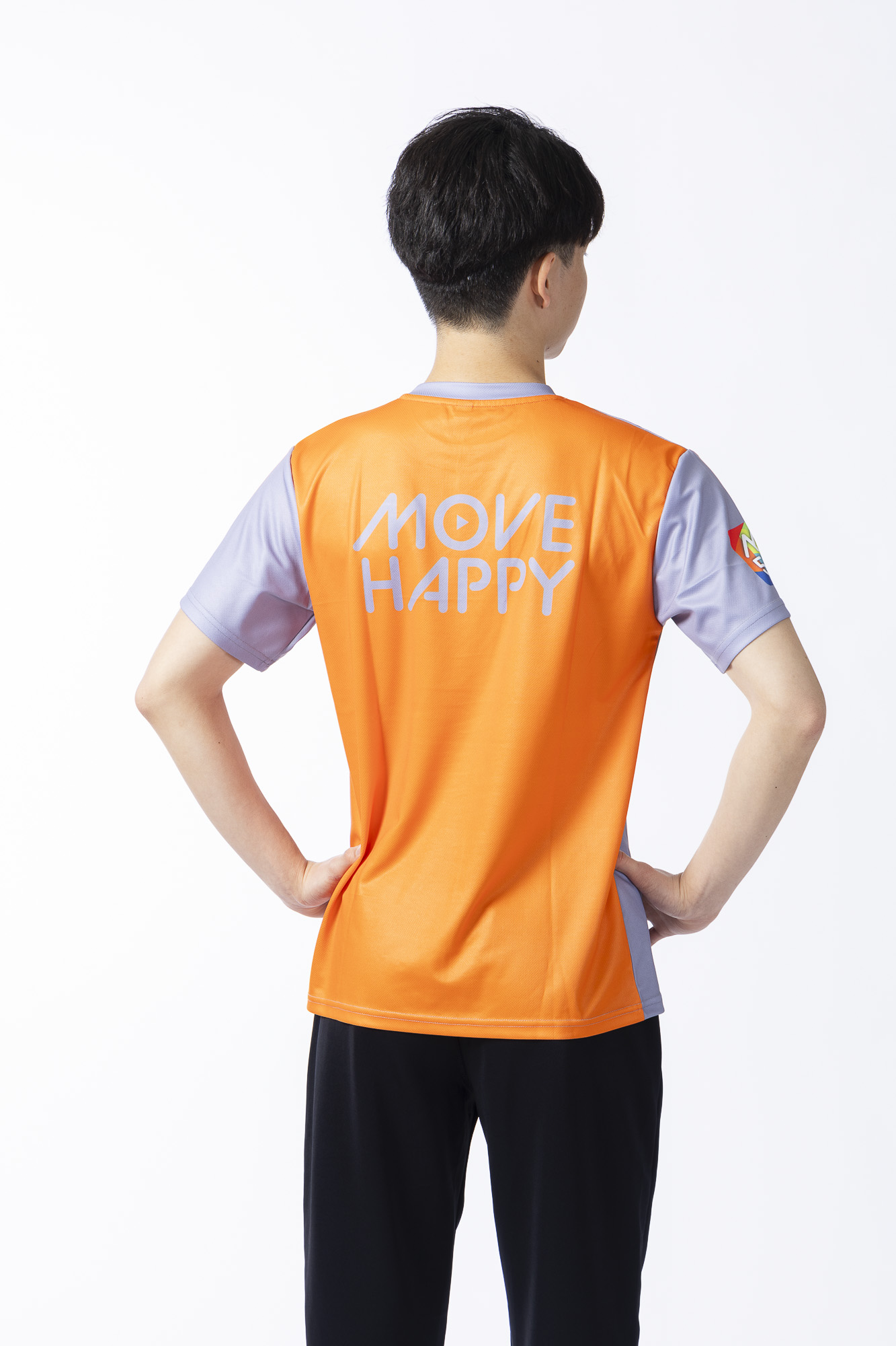 MOVE BODY 5周年記念Tシャツ 【グレー×TIPオレンジ】