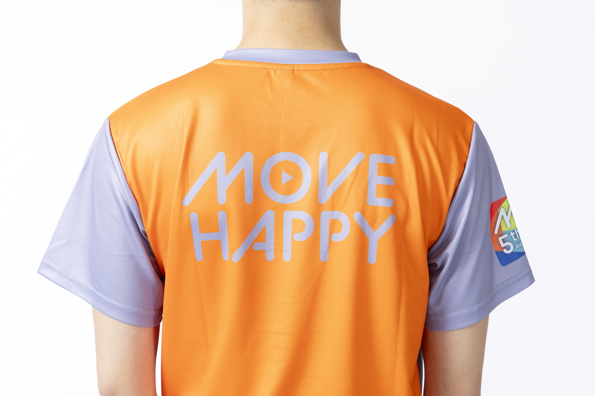MOVE BODY 5周年記念Tシャツ 【グレー×TIPオレンジ】