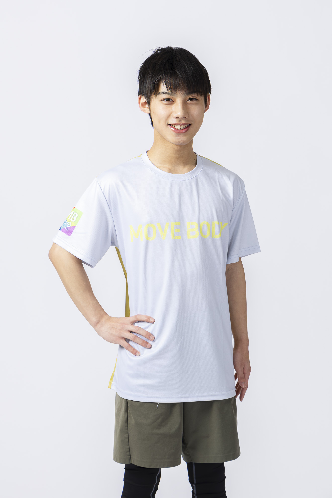 MOVE　BODY　　　　　　　　５周年記念Tシャツ　　　　　　　　　　　【ホワイトブルー×マスタードイエロー】