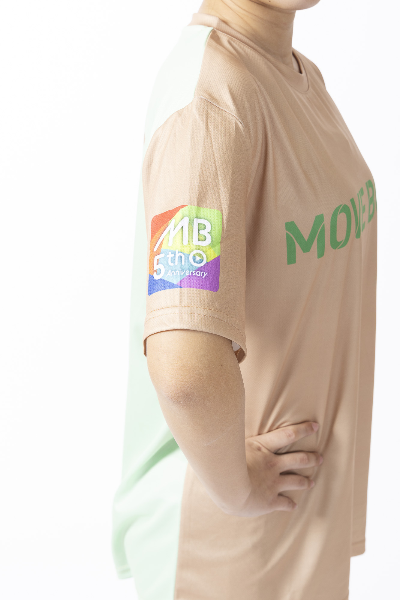 MOVE BODY 5周年記念Tシャツ 【カーキ×ミントグリーン】