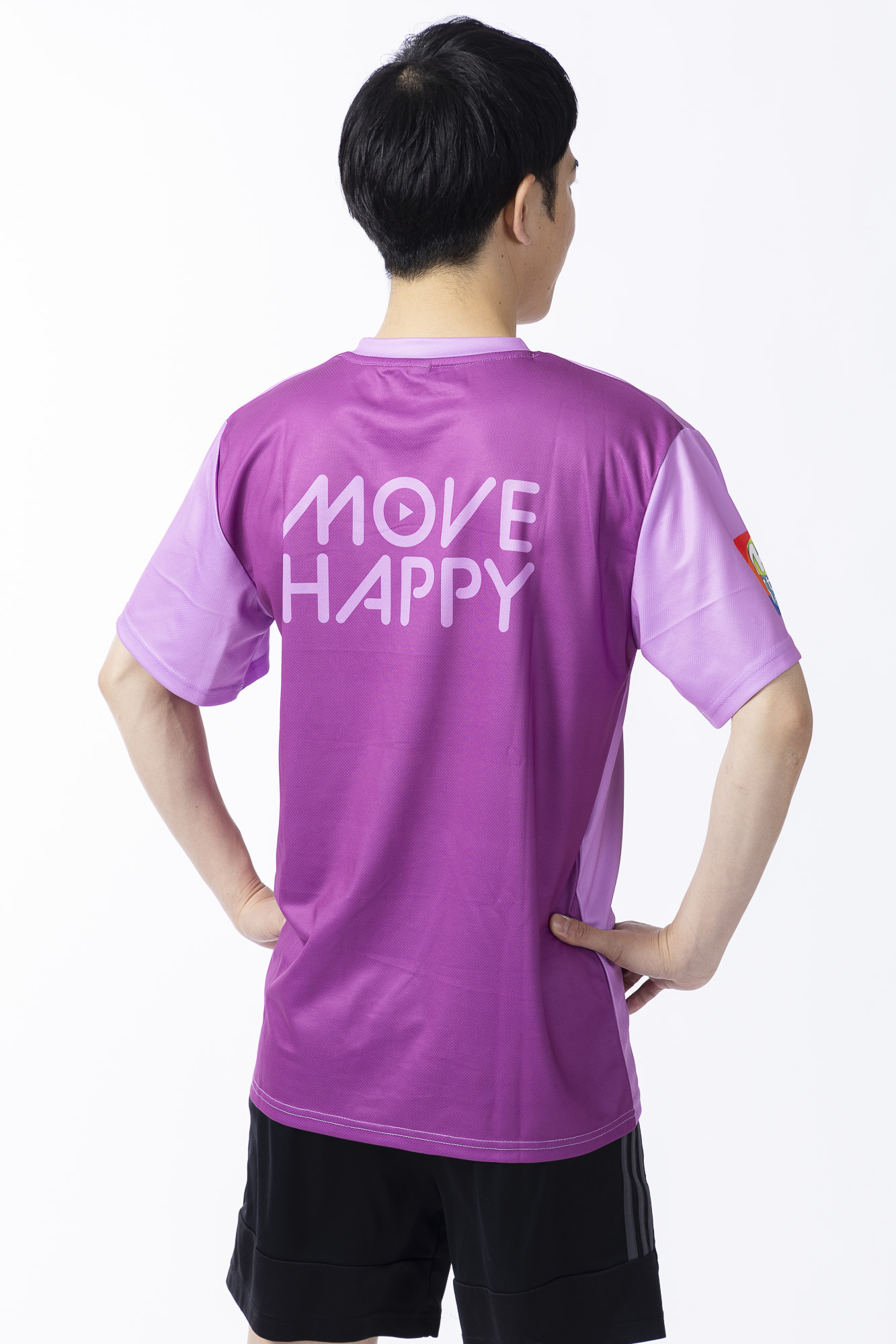 MOVE BODY 5周年記念Tシャツ 【パープルピンク×パープル】