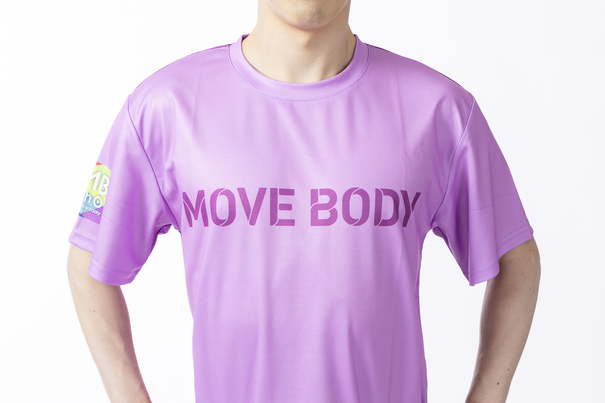 MOVE BODY 5周年記念Tシャツ 【パープルピンク×パープル】