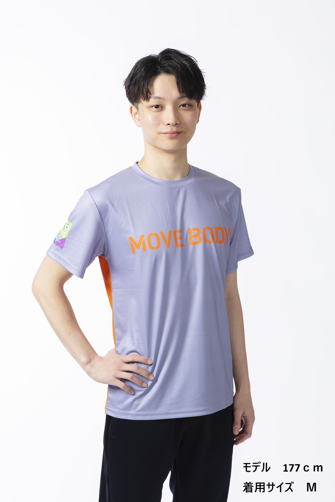 MOVE　BODY　　　　　　　　５周年記念Tシャツ　　　　　　　　　　　【グレー×TIPオレンジ】