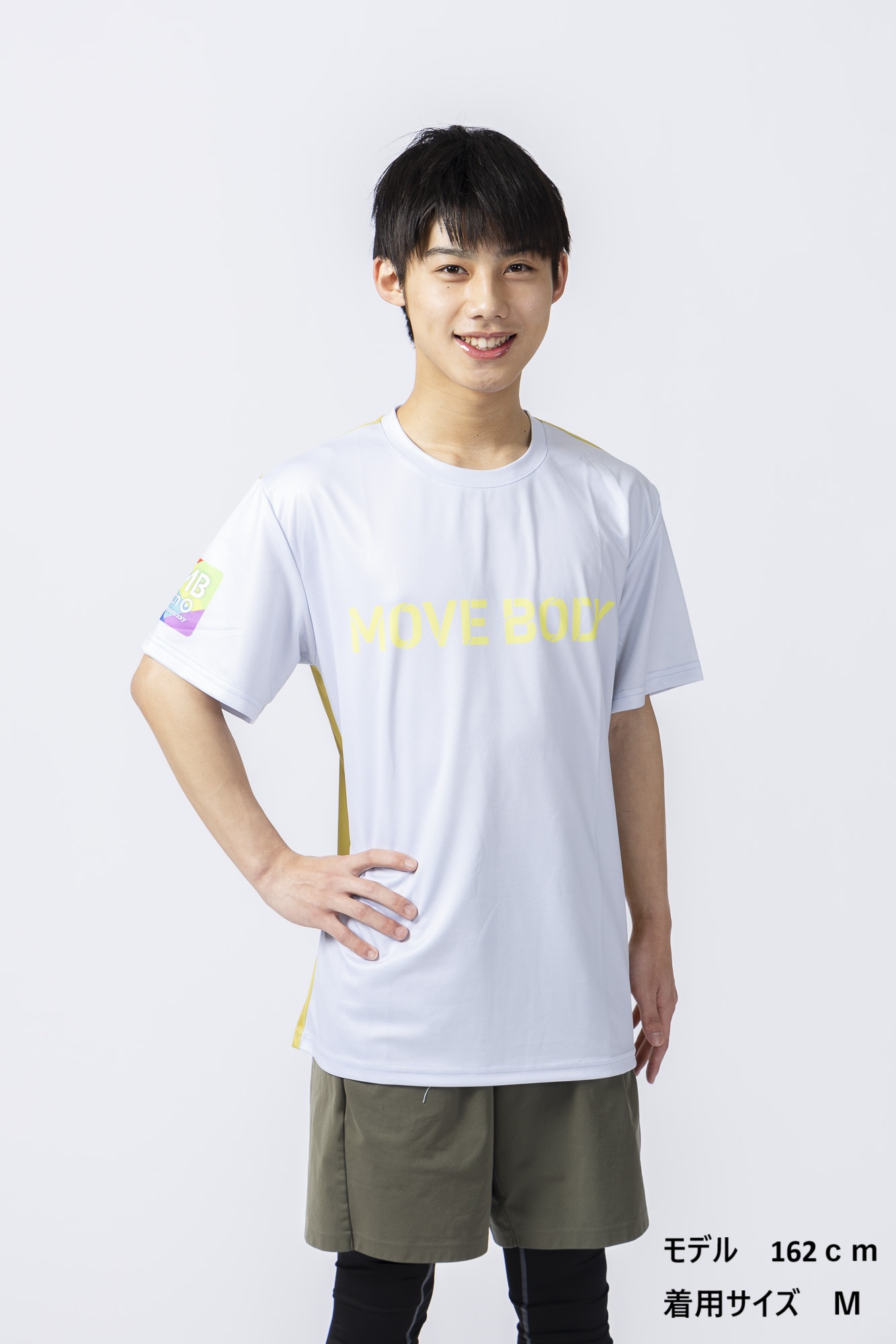 MOVE　BODY　　　　　　　　５周年記念Tシャツ　　　　　　　　　　　【ホワイトブルー×マスタードイエロー】