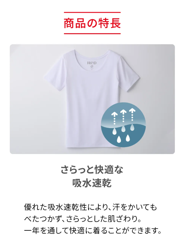 【クーポン対象】よりどり4枚 インナー半袖【男性用/女性用】