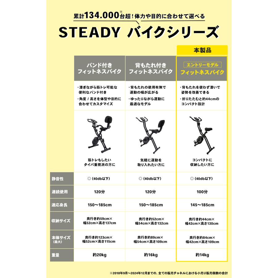 STEADY フィットネスバイク ST102【送料無料】