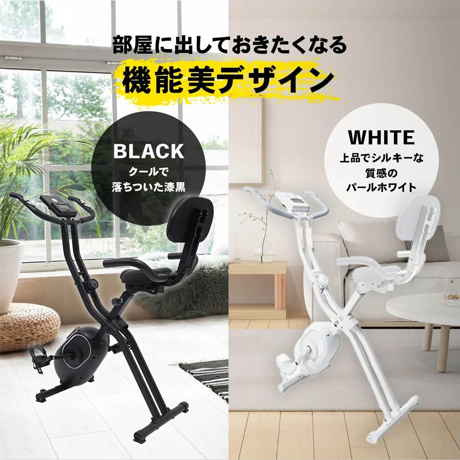 STEADY 背もたれ付きフィットネスバイク ST120【送料無料】